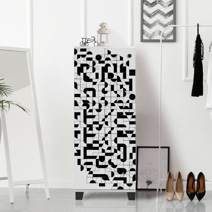 Hanah Home Filinta 802 - Blanco y negro Hanah Home Filinta 802 - Blanco y negro